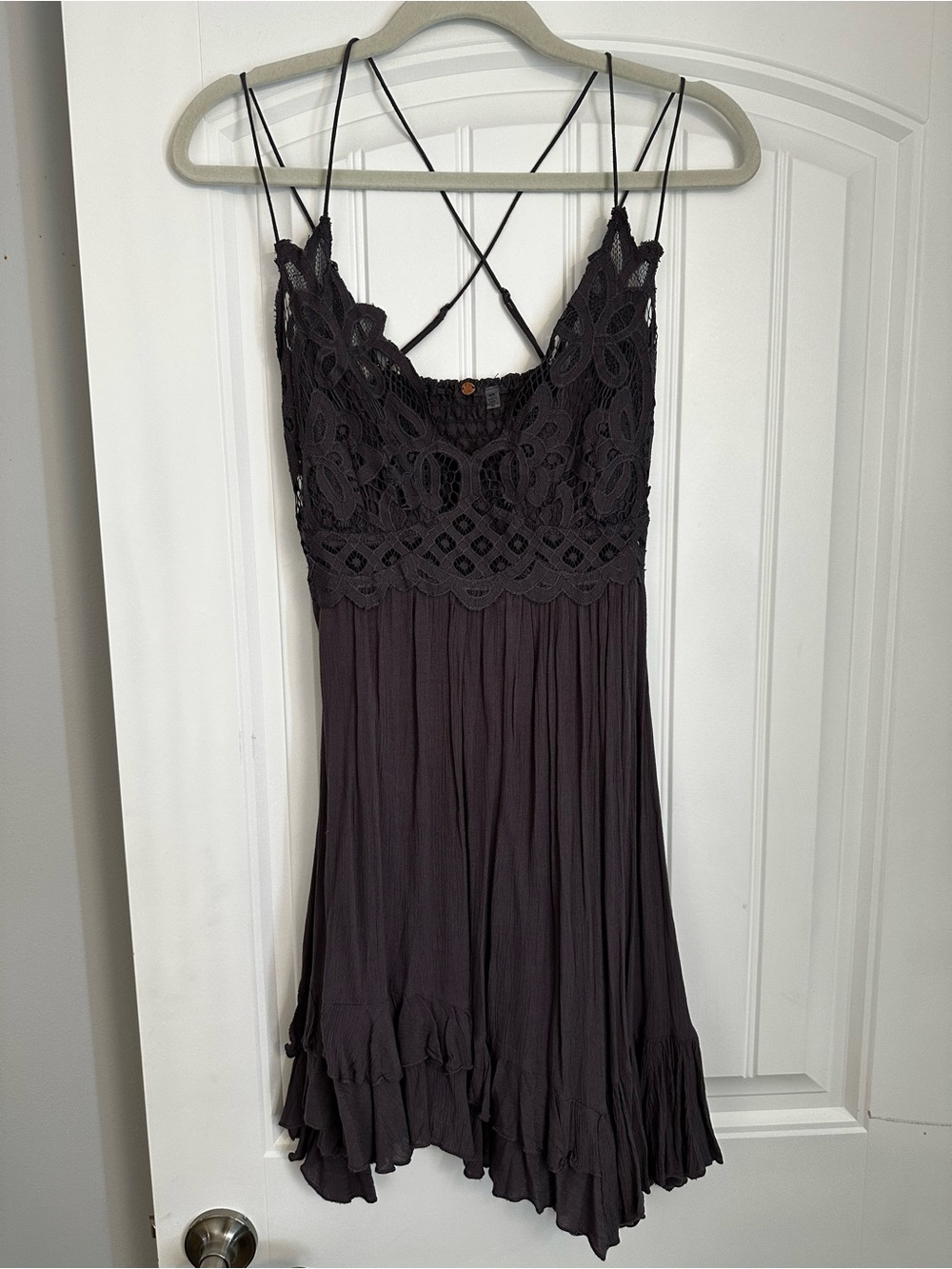 Free People Flowy Lace Bodice Dress